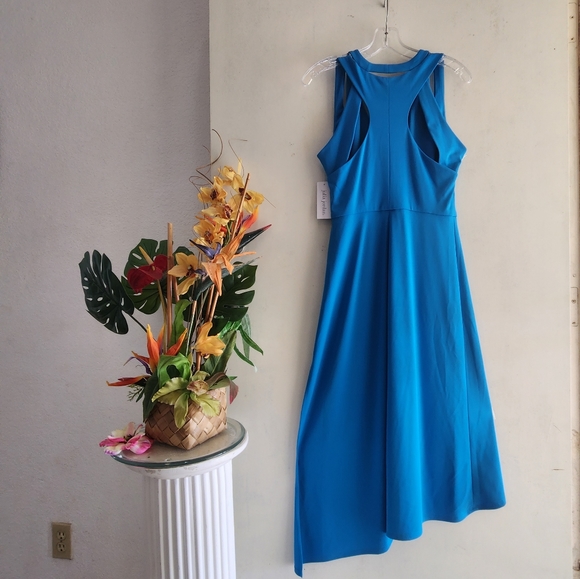 🆕️ Julia Jordan Turquoise Blue Sz 8 Assymetrical Cocktail Prom Party NWT Dress - Picture 2 of 14